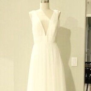 New W/ Tag Jenny Yoo Sarita Wedding Bridesmaid Dress IN IVORY SIZE 4